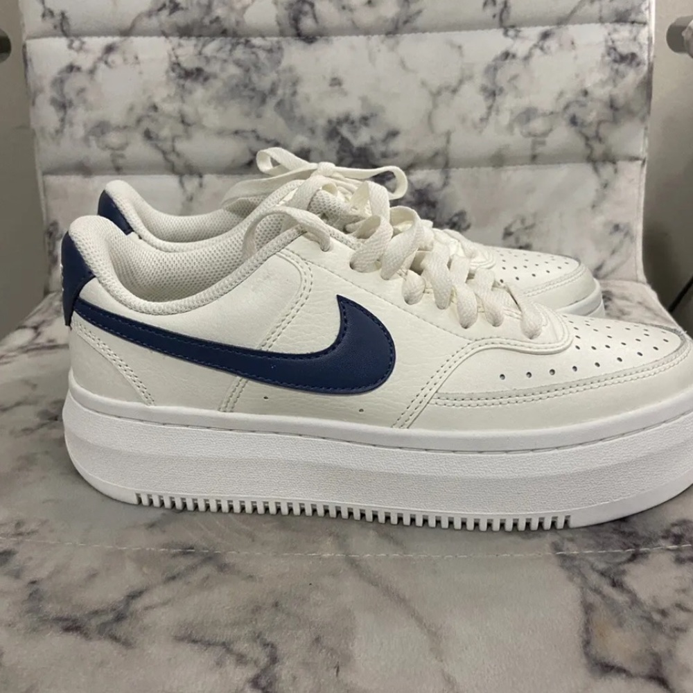 Nike Court Vision Alta Sail Diffused Blue Sneaker DM0113-102 Brand New Sz 8